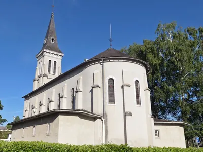 Bidos - Eglise <> Gurmençon - Eglise