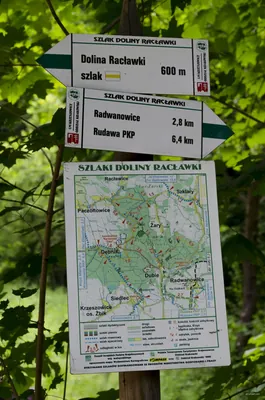 Ścieżka dydaktyczna w Dolinie Racławki (żółta)