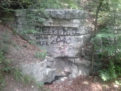 Szlak dojściowy do jaskini