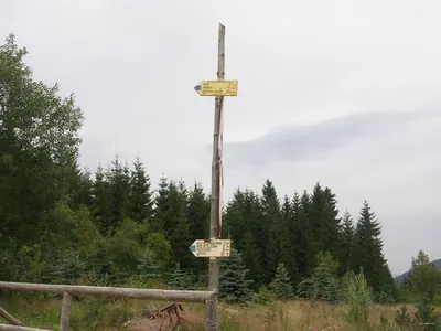 [-] odbočka k soutoku Bílé, Hnědé a Černé Smědé