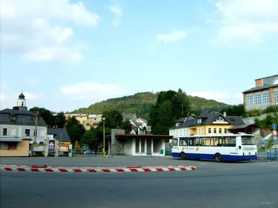 Žulová. MěÚ, BUS - Bílý Potok (CZ/PL), hranice
