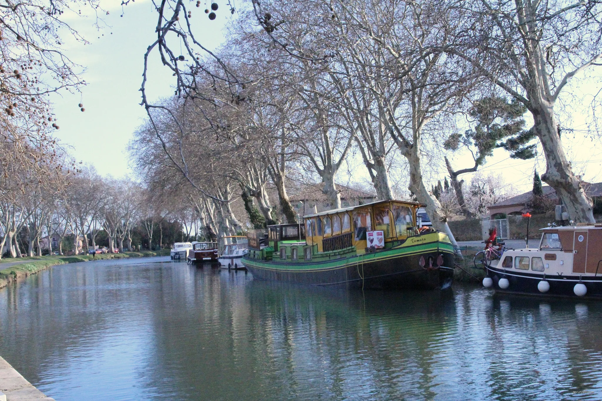 Le Canal du Midi à vélo : Le Somail / Capestang