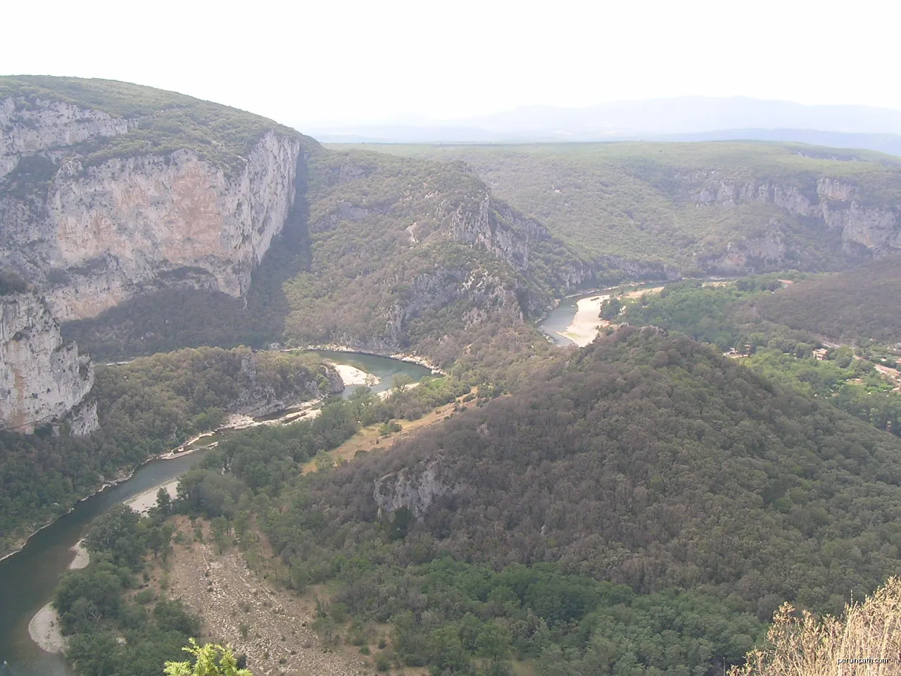 Sentier amont des Gorges de l'Ardèche