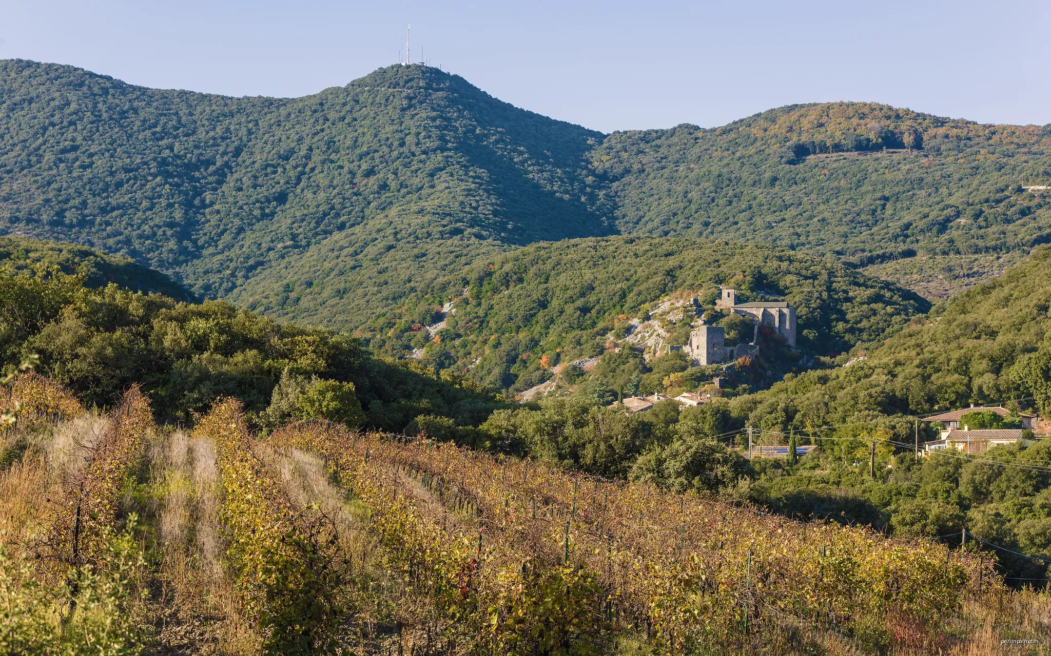 The castle of Cabrerolles (XIIth century), Hérault, France. | Autor: Christian Ferrer | Licencja: CC BY-SA 4.0 | Źródło: Wikimedia Commons