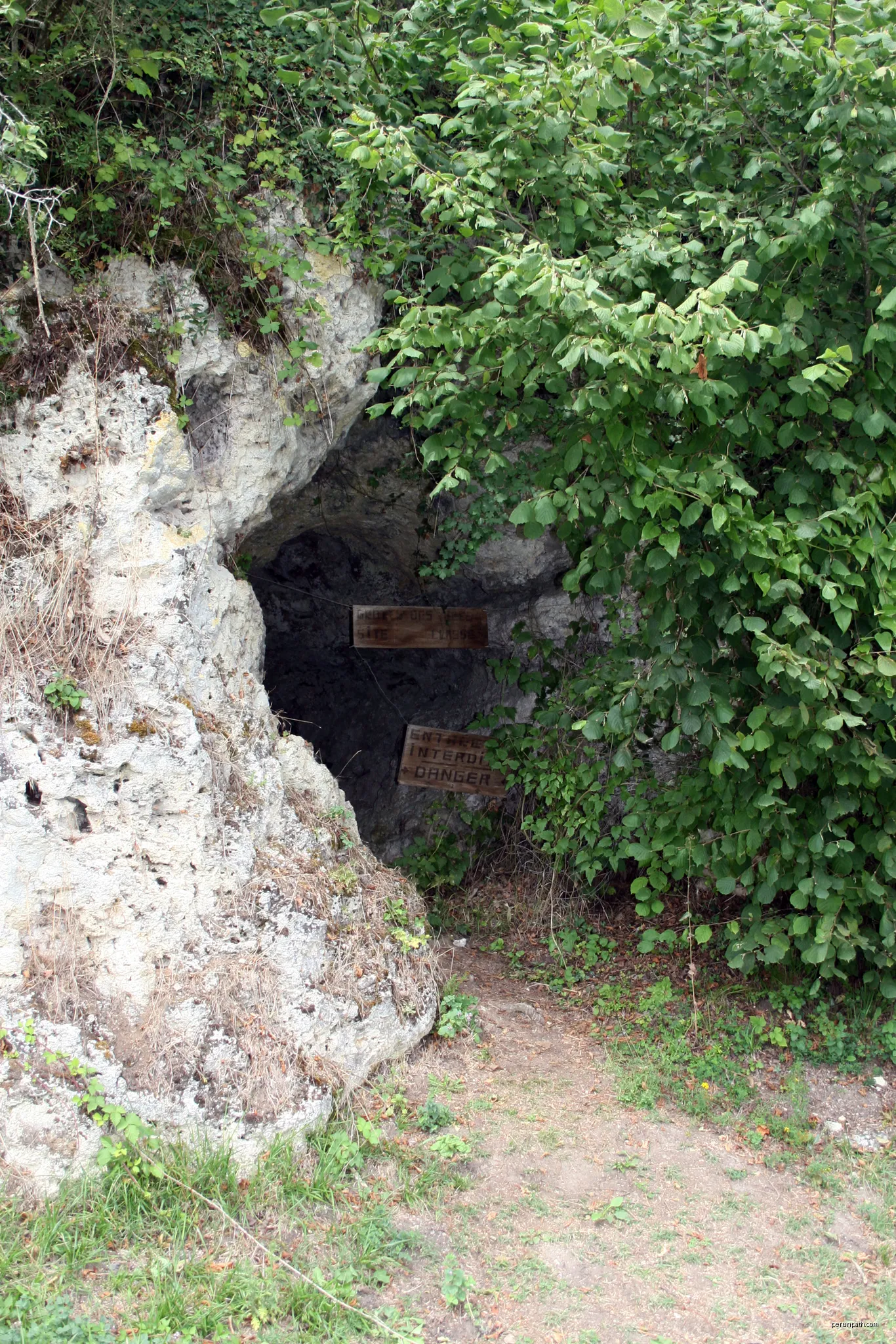 La Grotte des Fées archaeological site (Allier, France), type site of Châtelperronian  culture | Autor: 120 (V. Mourre / Inrap) | Licencja: CC BY-SA 4.0 | Źródło: Wikimedia Commons