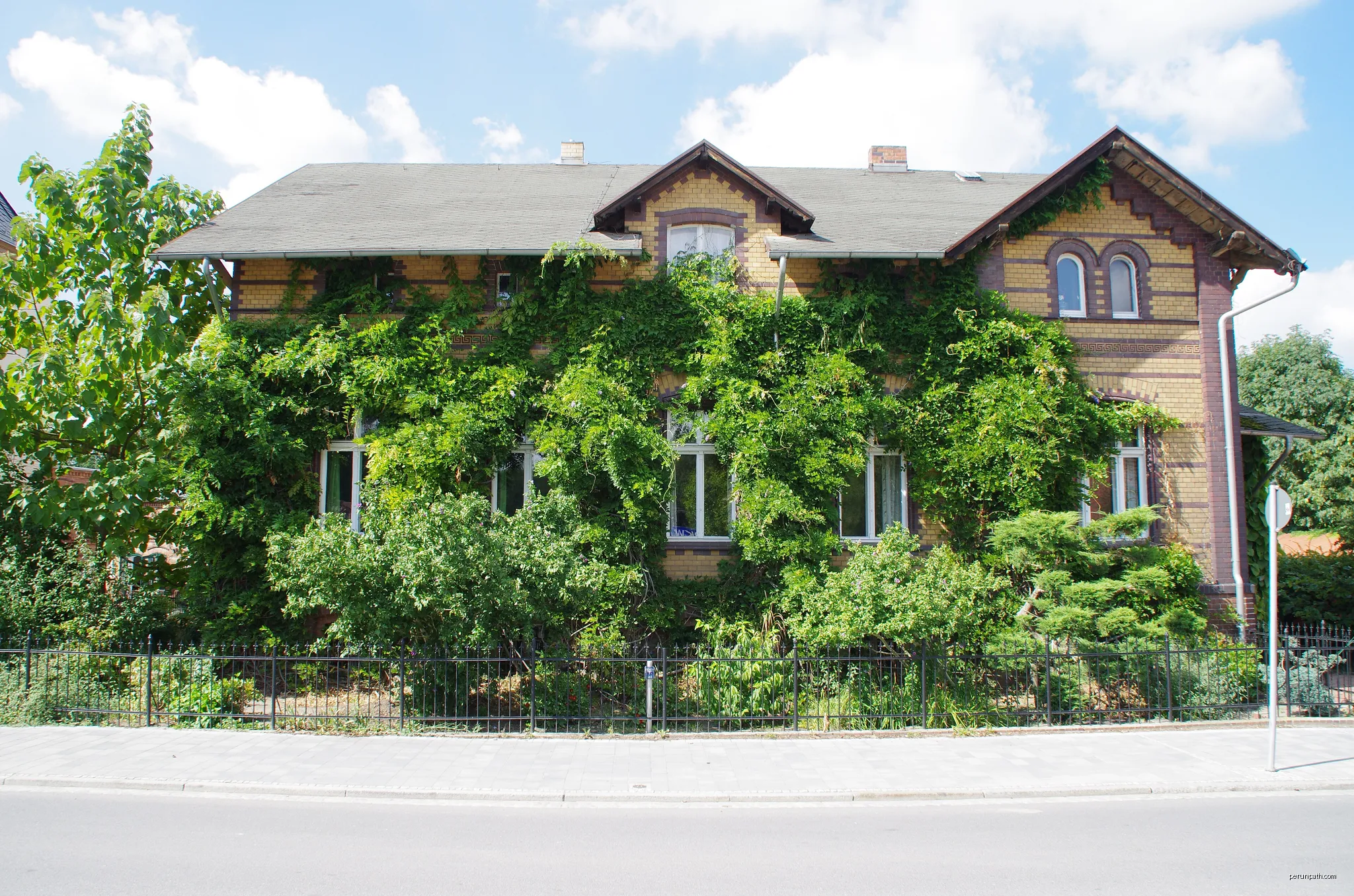 Wanderweg grüner Balken Lübbenau-Lehde