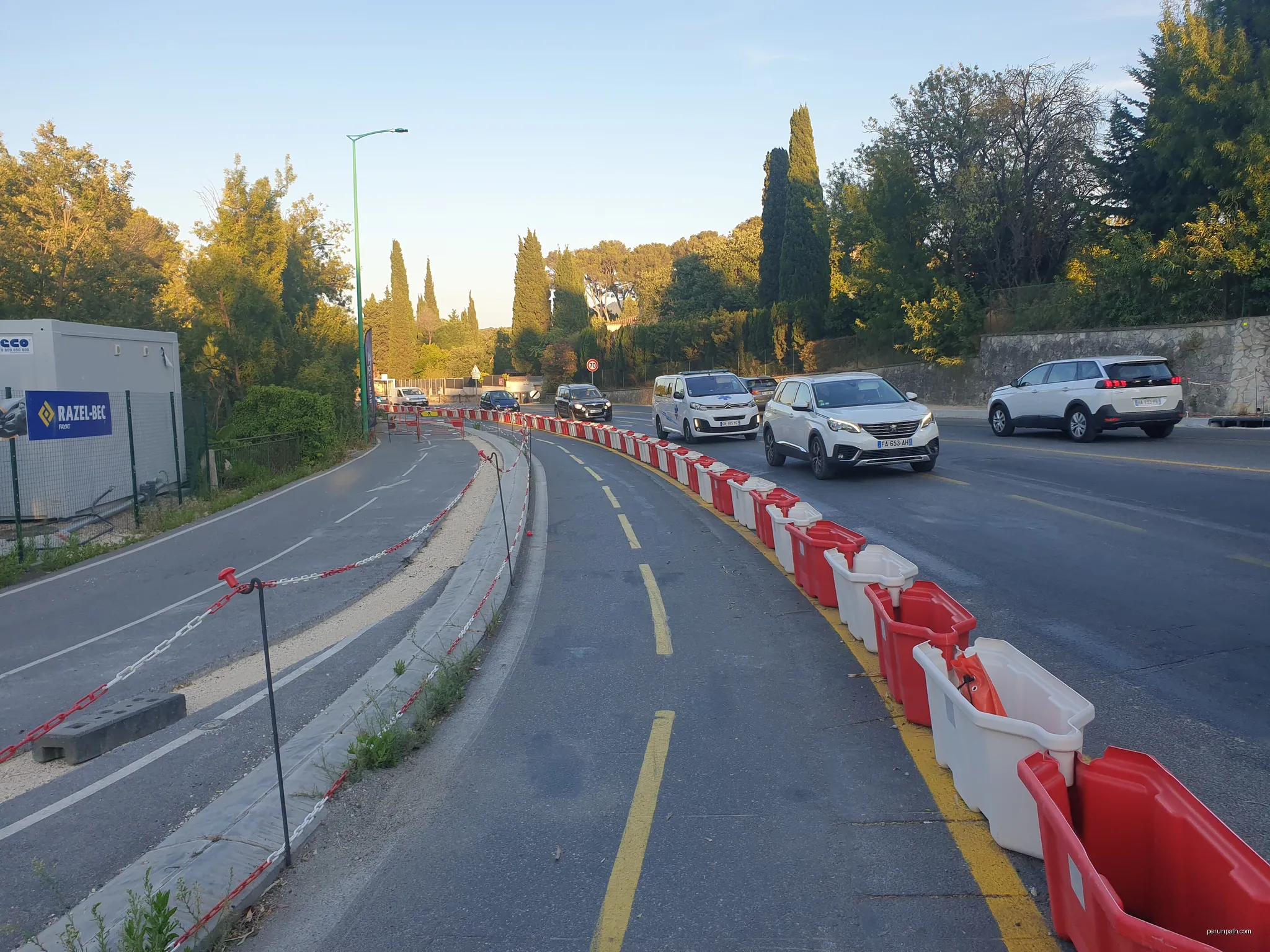Déviation de la piste cyclable du littoral, pont de la Clue, La Garde (après) | Autor: TCY | Licencja: CC BY-SA 4.0 | Źródło: Wikimedia Commons