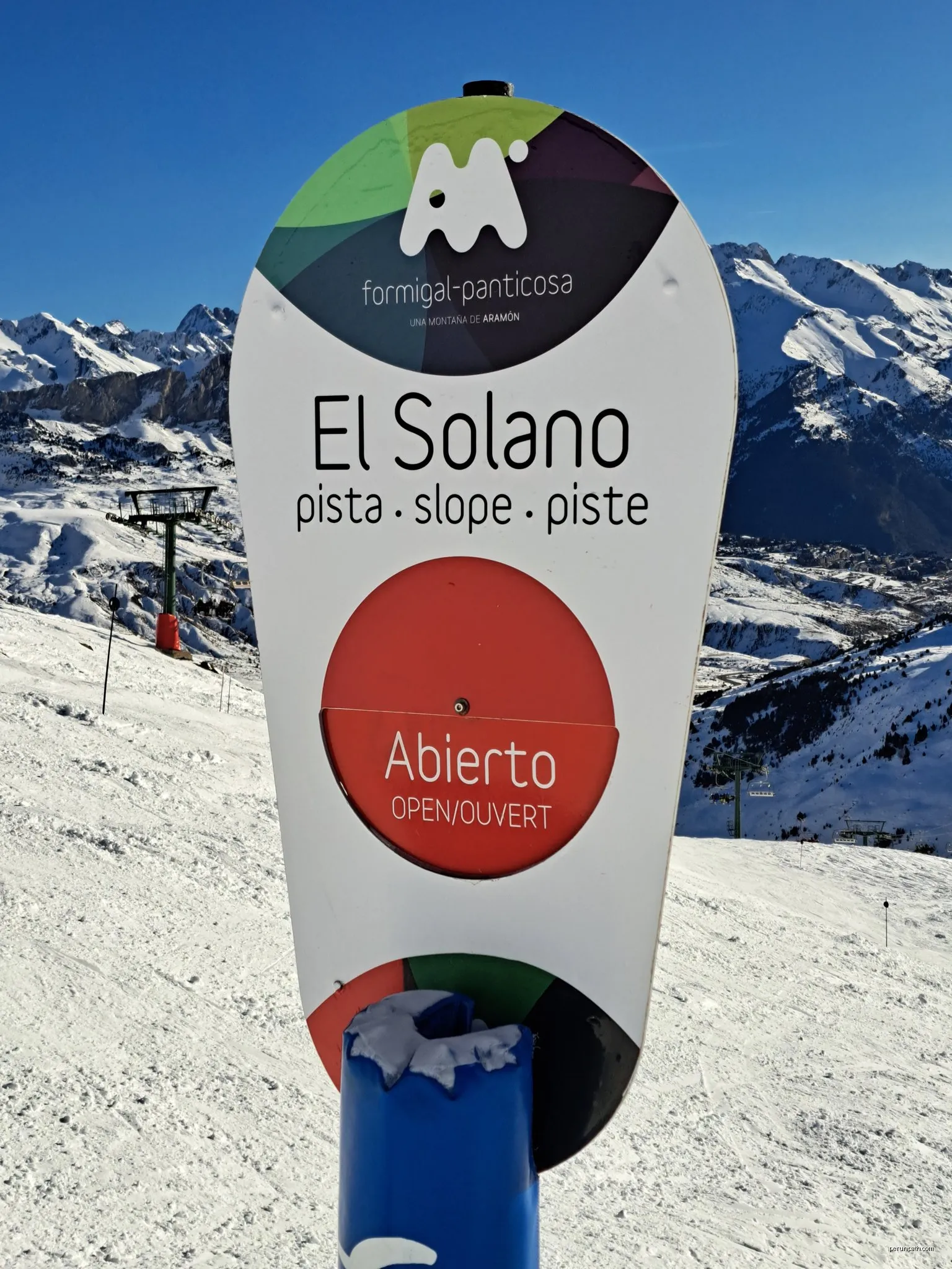 esquí de montaña: Arroyetas, acceso por pista la Glera