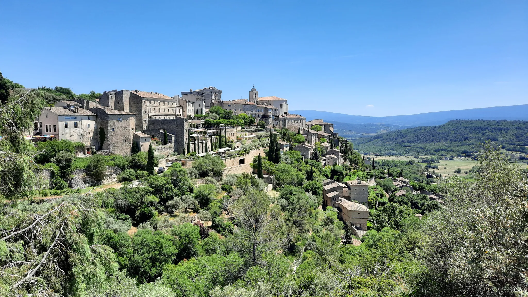 Gordes à vélo (laison Gordes - Joucas)