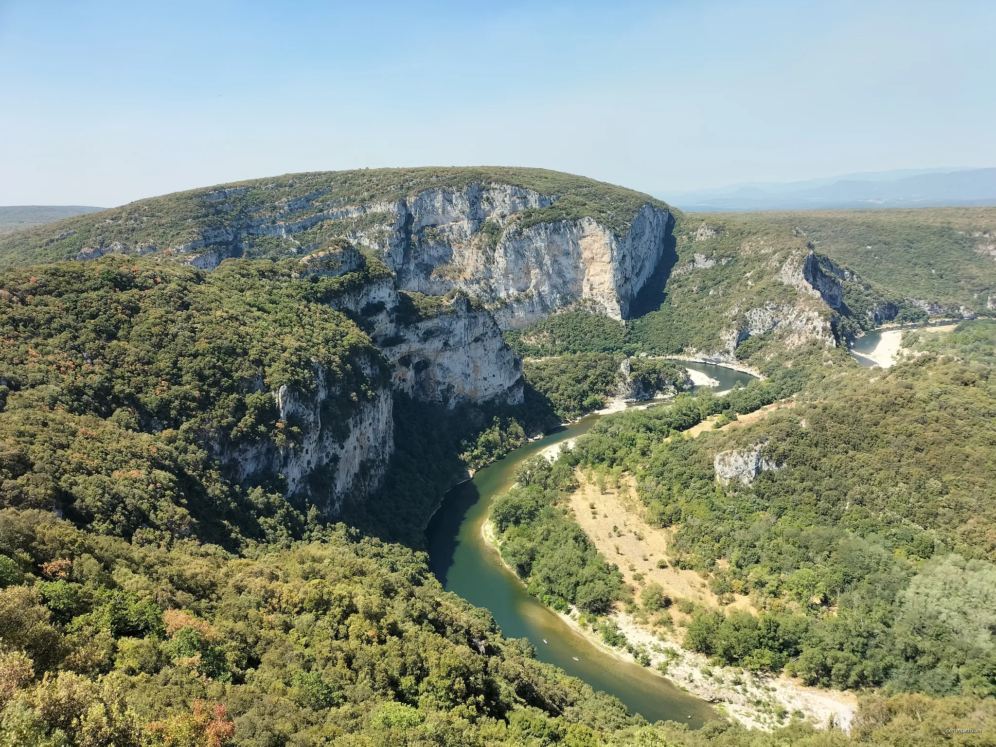 Sentier amont des Gorges de l'Ardèche