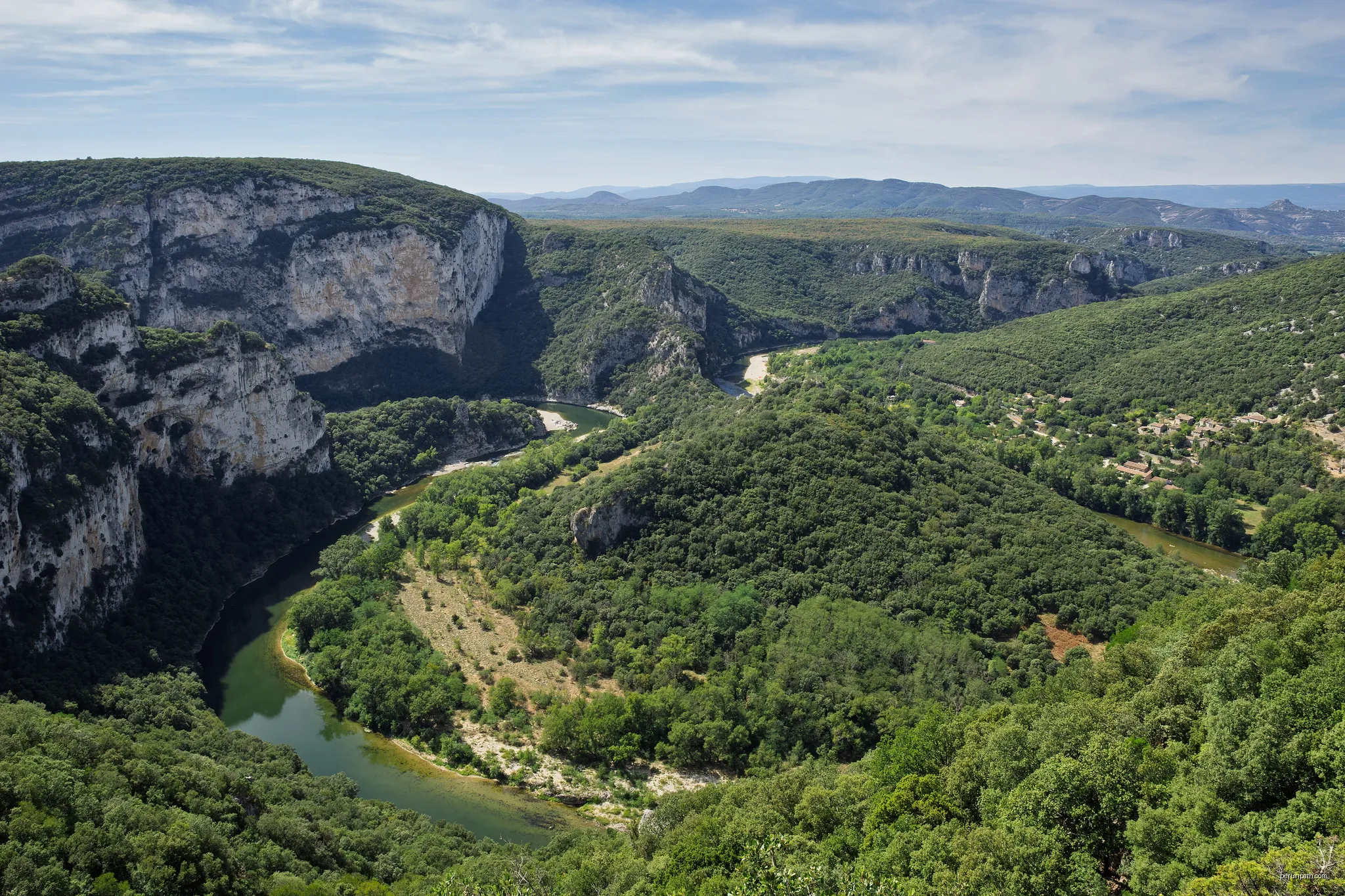 Sentier amont des Gorges de l'Ardèche