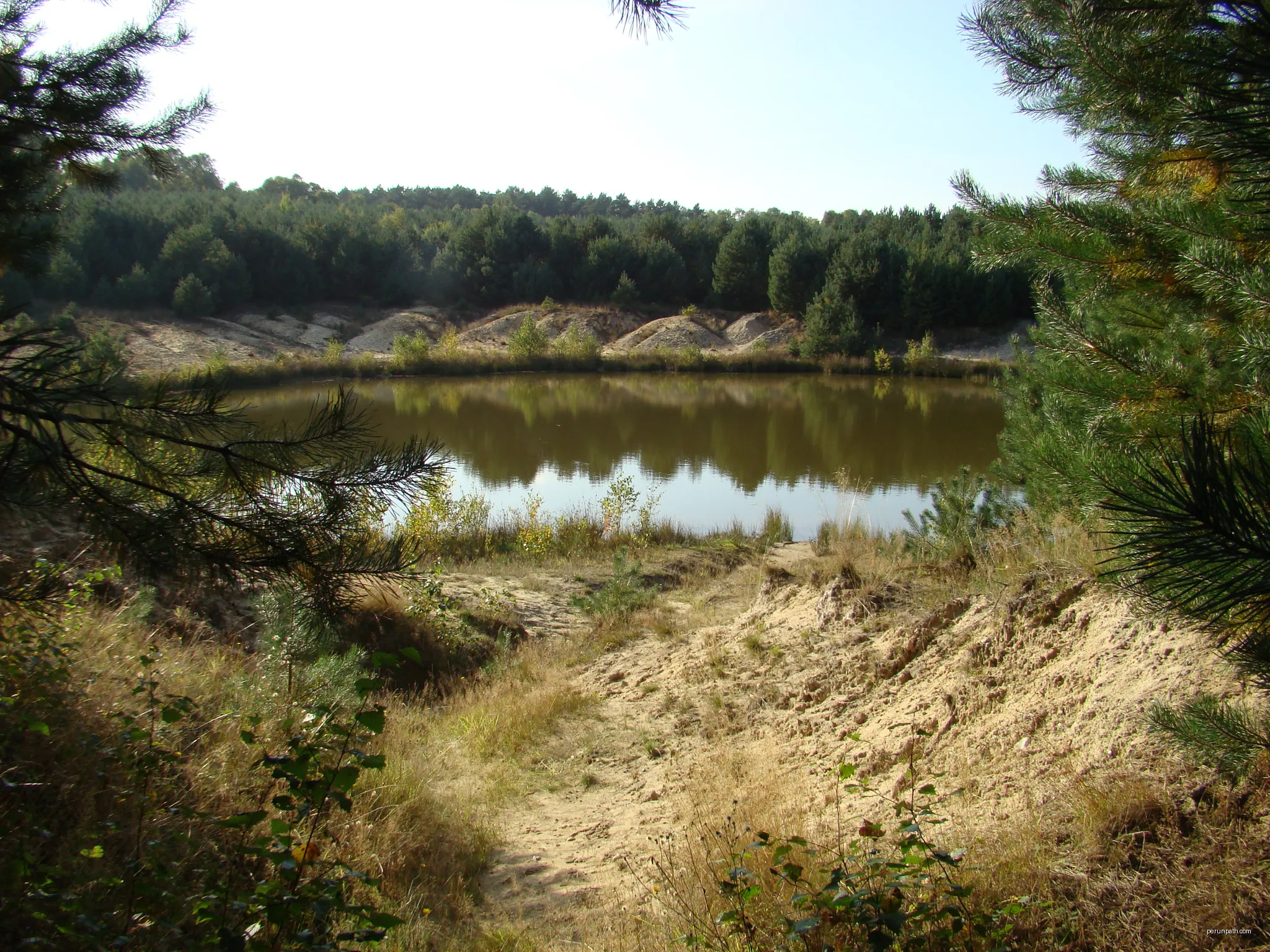 aufgelassene Kieselgurgrube in Neuohe, 2008 | Autor: Hajotthu 14:34, 29. Sep. 2008 (CEST) | Licencja: CC BY-SA 3.0 | Źródło: Wikimedia Commons