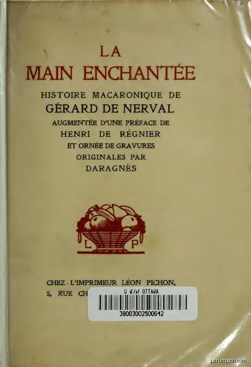 La Main enchantée - histoire macaronique de Gérard de Nerval by Nerval, Gérard de. | Autor: Gérard de Nerval | Licencja: Public domain | Źródło: Wikimedia Commons