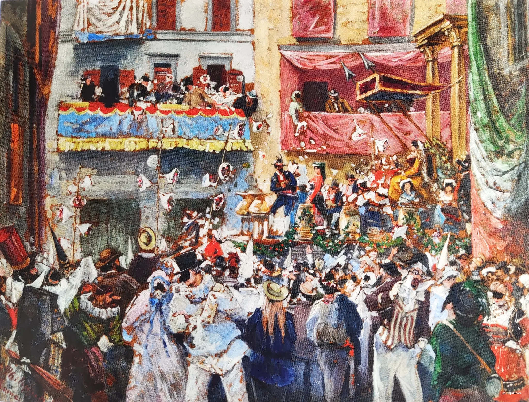 Huile sur papier marouflé, 1885. Inv. La Boverie BA.WAL.05g.1926.2659, 75 x 100 cm. | Autor: Léon Philippet | Licencja: Public domain | Źródło: Wikimedia Commons