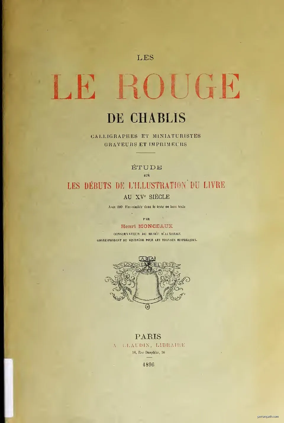 "Tiré à petit nombre."
Bibliographies: v.1, p.10-15; v.2, p. [289]-301
Subjects: Le Rouge family; Illumination of books and manuscripts; Printing | Autor: Monceaux, Henri, 1831-1901 | Licencja: Public domain | Źródło: Wikimedia Commons