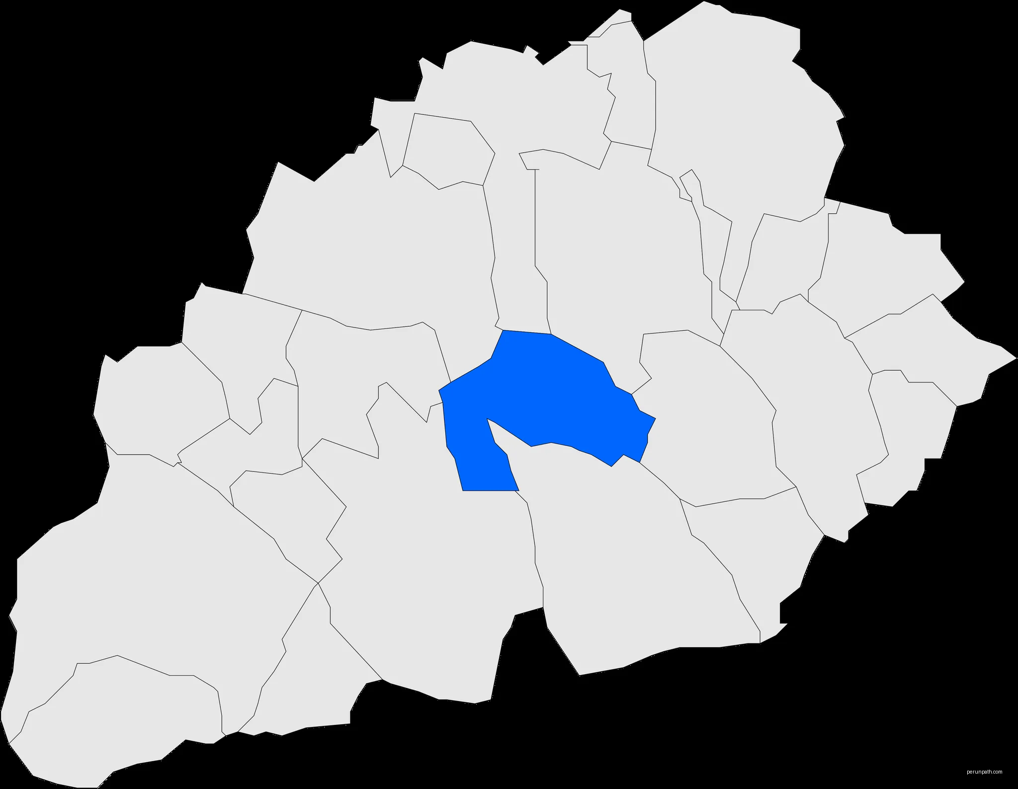 Localització de Cervià de les Garrigues respecte de les Garrigues | Autor: MuRe | Licencja: CC BY 2.5 | Źródło: Wikimedia Commons