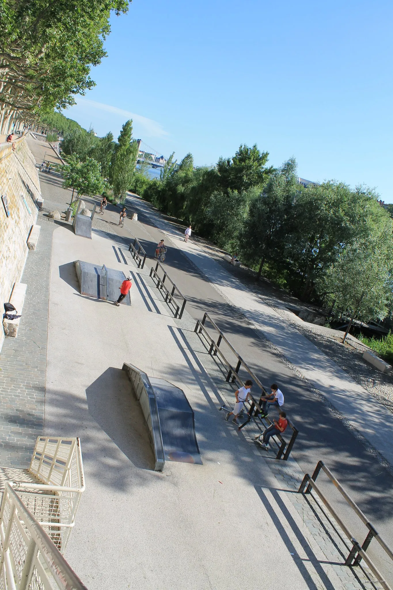 Voie Verte des Berges du Rhône à Lyon