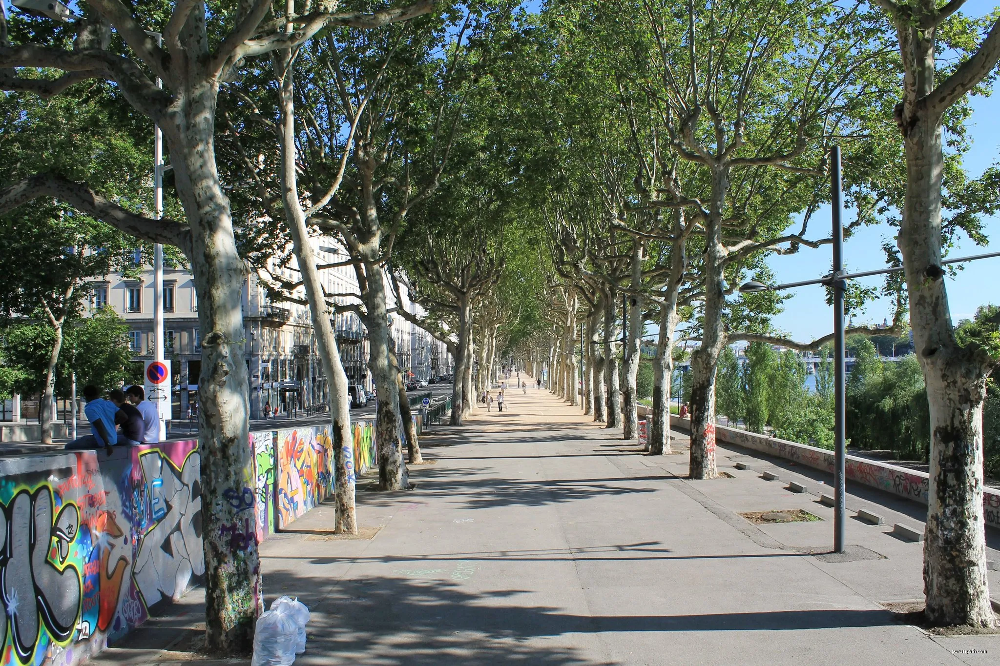 Voie Verte des Berges du Rhône à Lyon