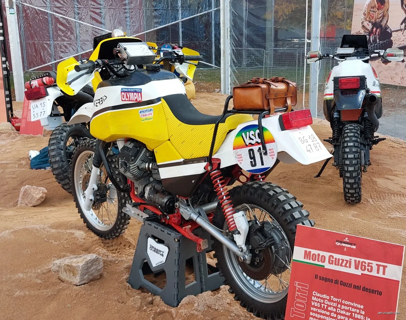 Moto Guzzi V65 TT Dakar | Autor: MotorideSA | Licencja: CC BY-SA 4.0 | Źródło: Wikimedia Commons