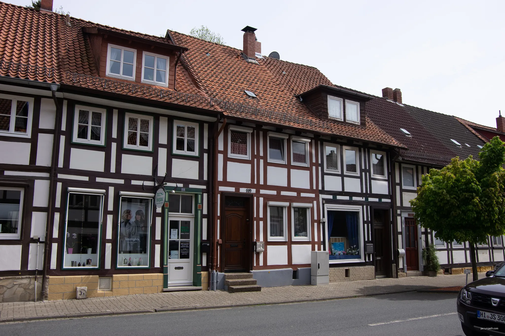 Bad Salzdetfurth in Niedersachsen. Das Haus, Adresse im Namen steht unter Denkmalschutz. | Autor: Clemensfranz | Licencja: CC BY-SA 4.0 | Źródło: Wikimedia Commons