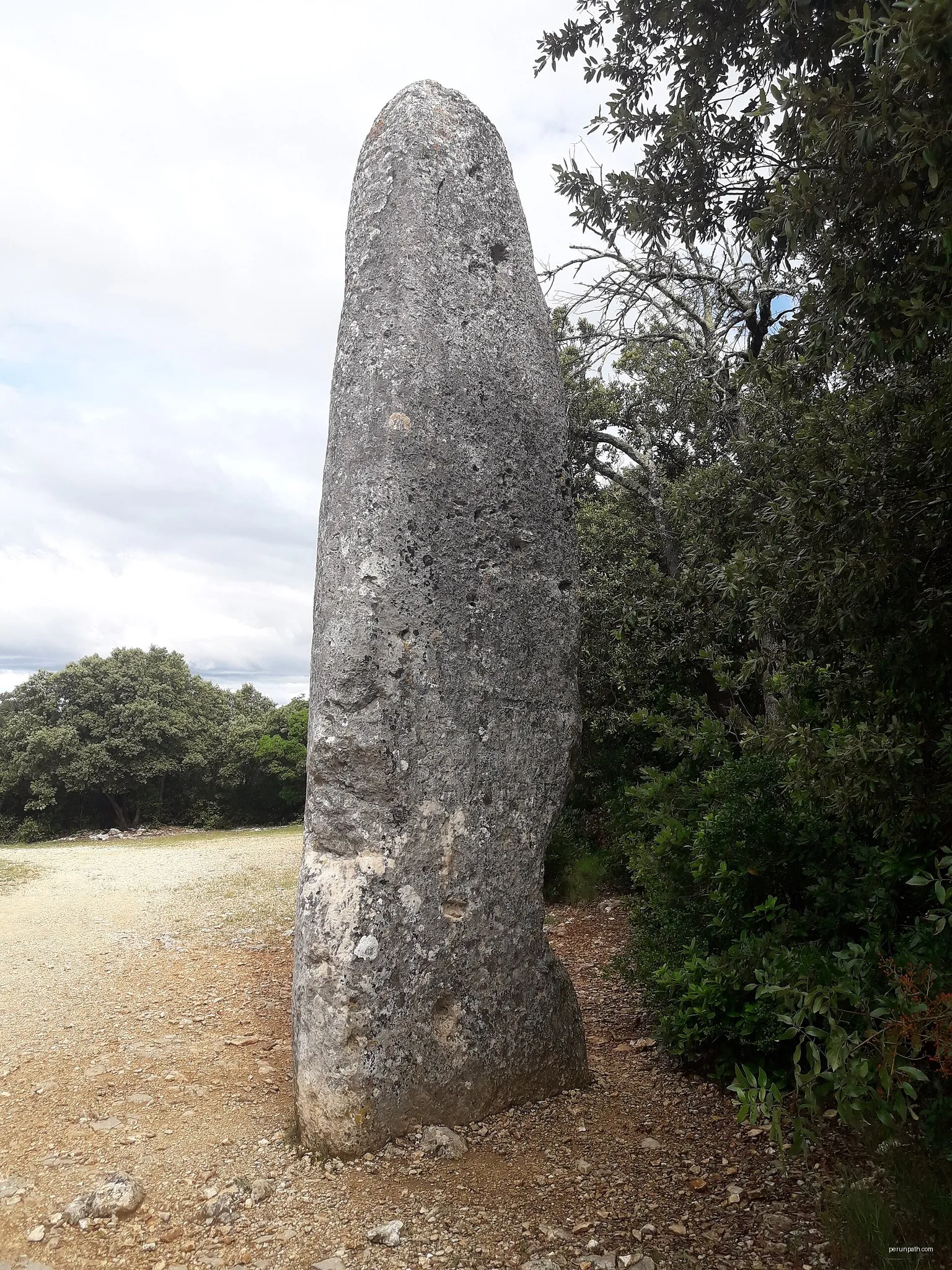 Le menhir, les Concluses