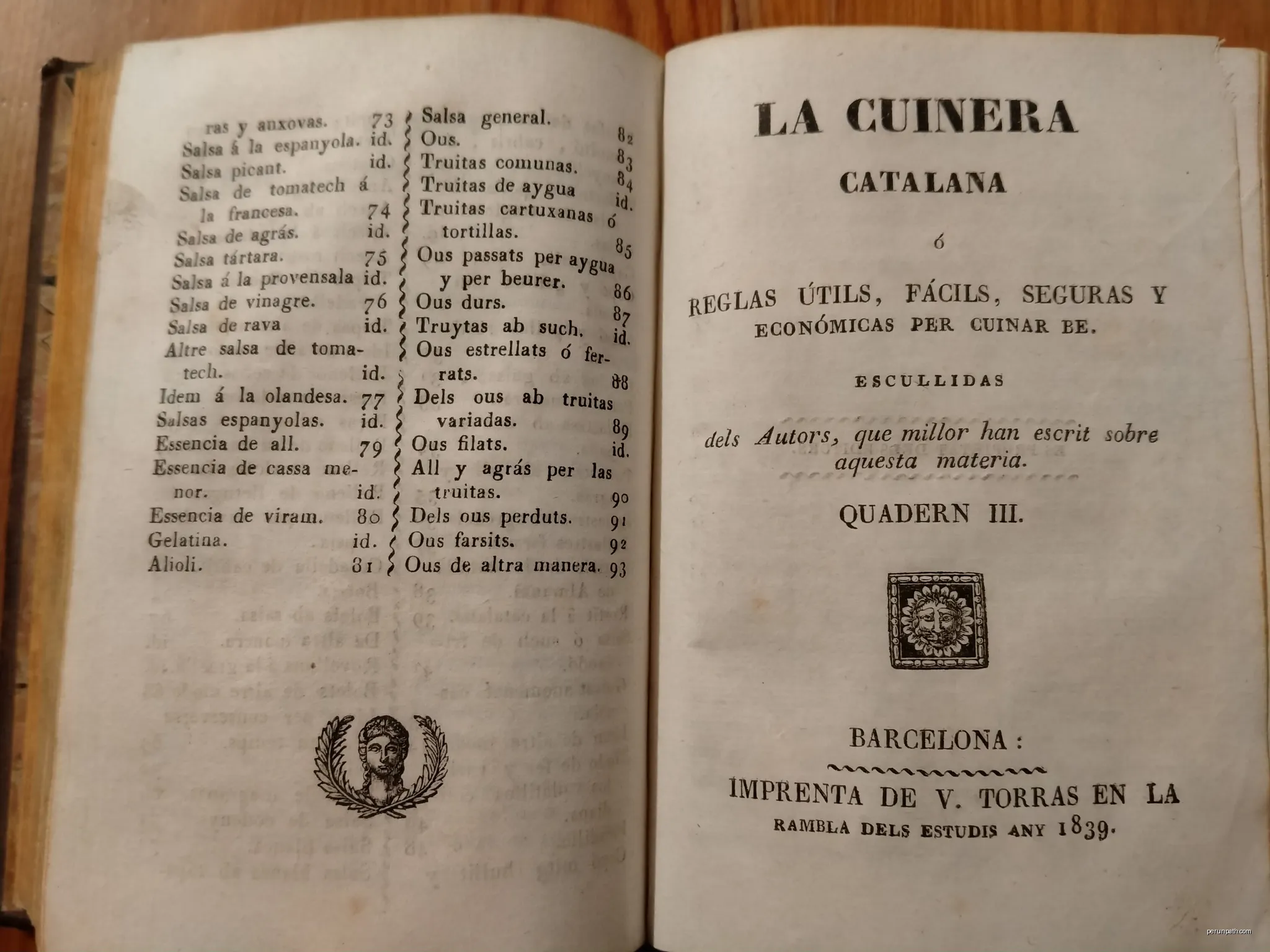 Portada QUADERN III 1839 | Autor: Josep Gallart Bau | Licencja: CC BY-SA 4.0 | Źródło: Wikimedia Commons