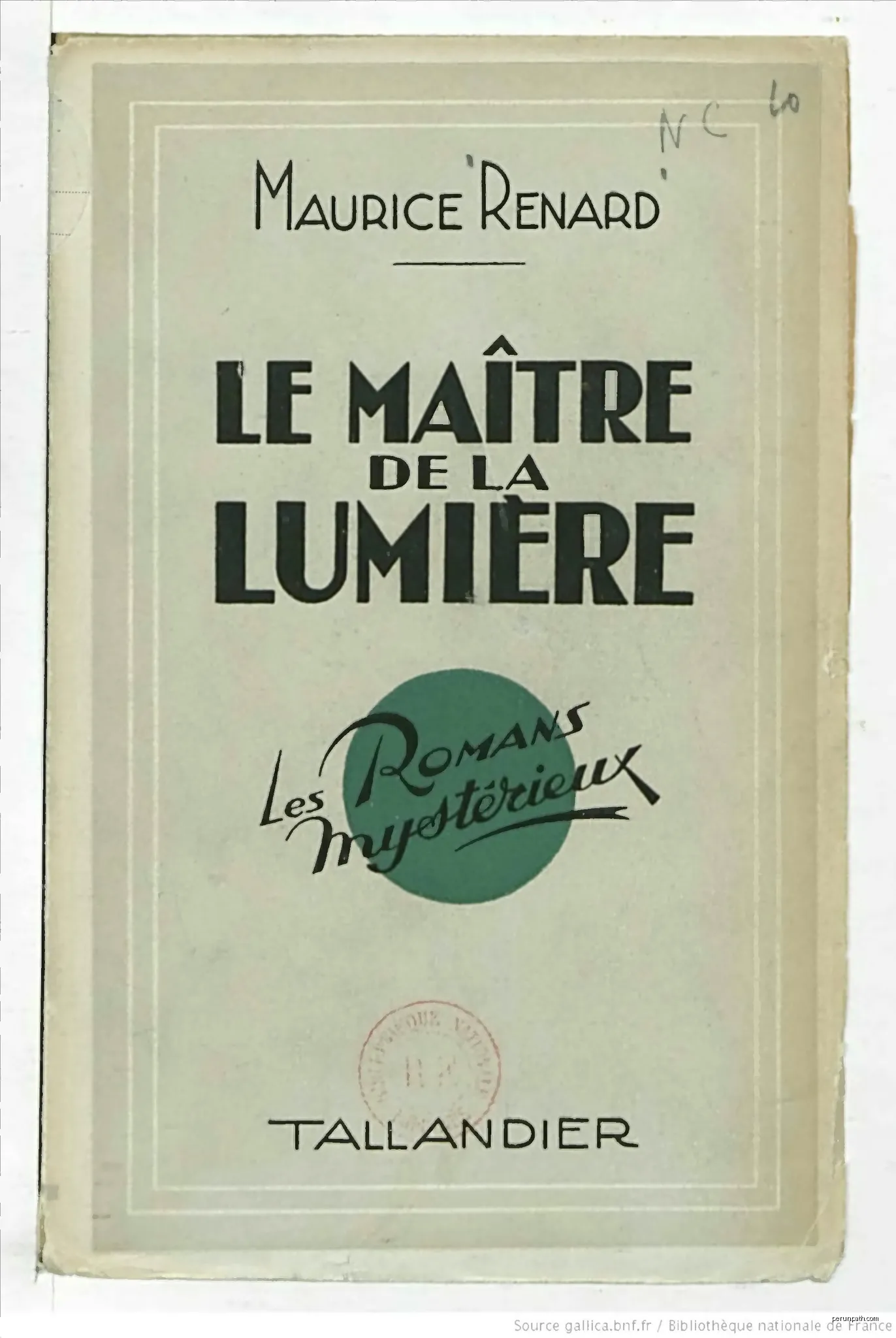 Roman de Maurice Renard. | Autor: Maurice Renard | Licencja: Public domain | Źródło: Wikimedia Commons