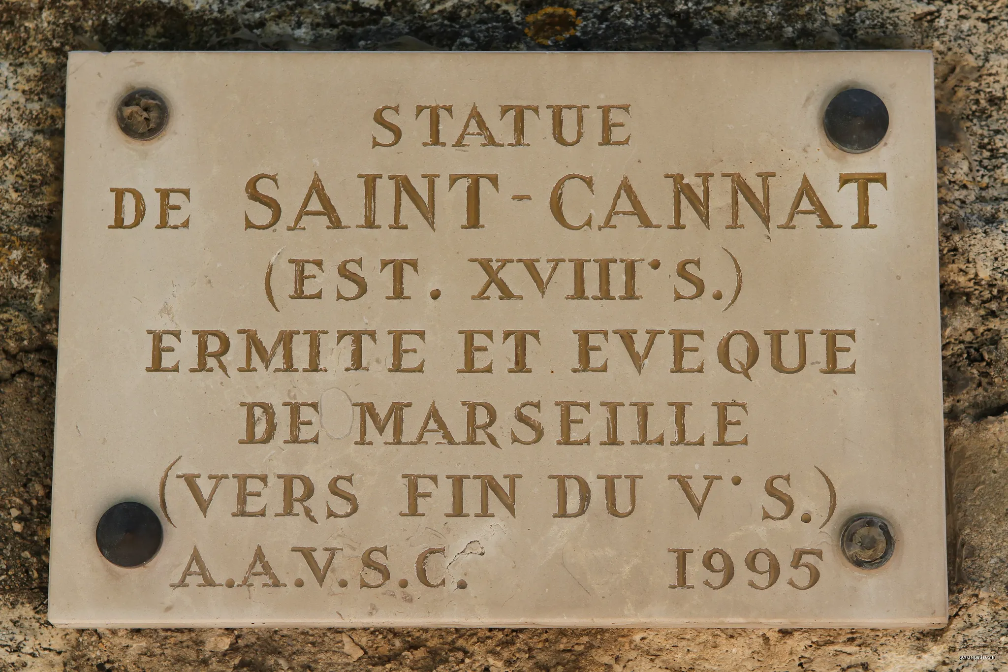 Statue of Canus Natus in Saint-Cannat (Bouches-du-Rhône, France) | Autor: Georges Seguin (Okki) | Licencja: CC BY-SA 3.0 | Źródło: Wikimedia Commons