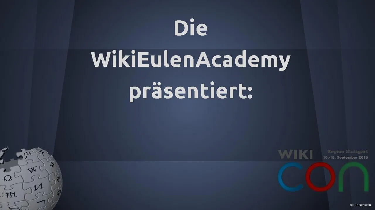 Präsentation der WikiEulenverleihung 2016 | Autor: WikiEulenAcademy | Licencja: CC BY-SA 4.0 | Źródło: Wikimedia Commons